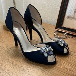 Caparros Midnight Blue Gemstone Heels
